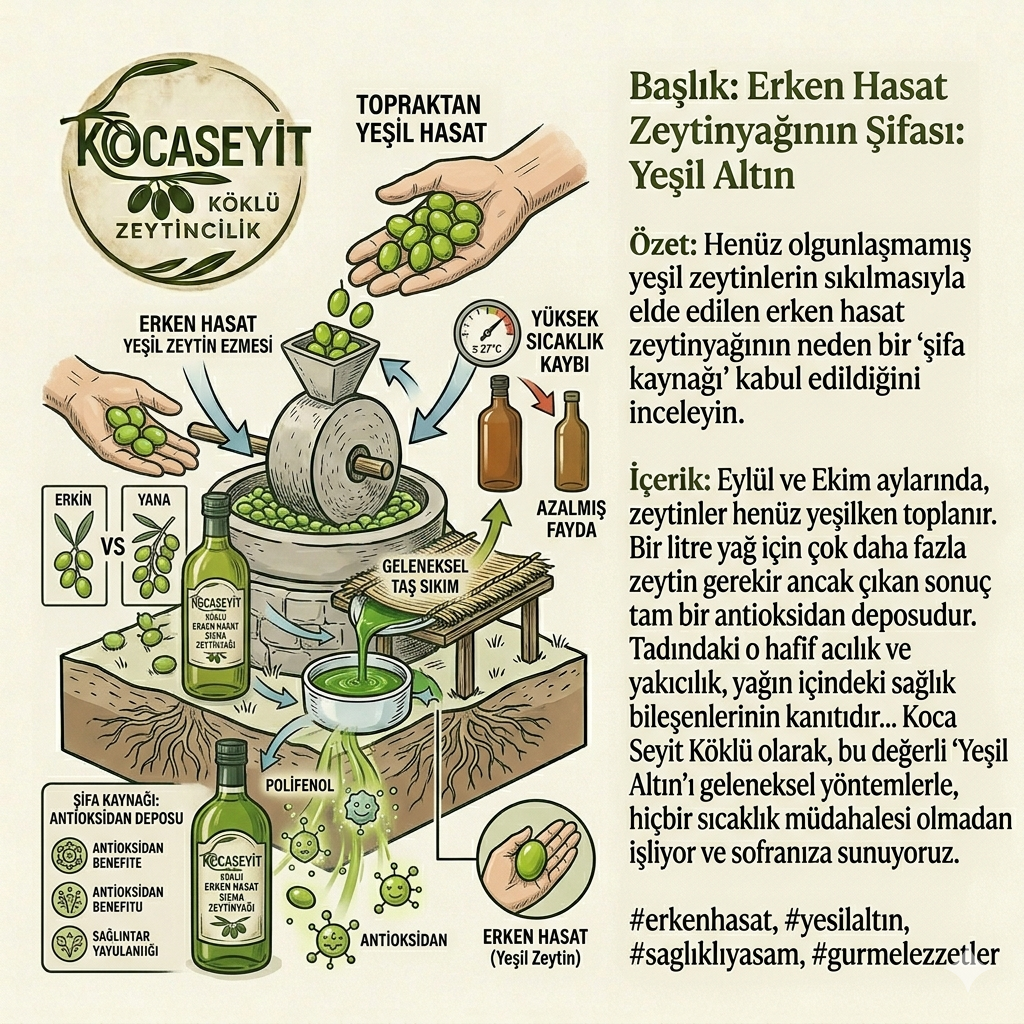 Erken Hasat Zeytinyağının Şifası: Yeşil Altın